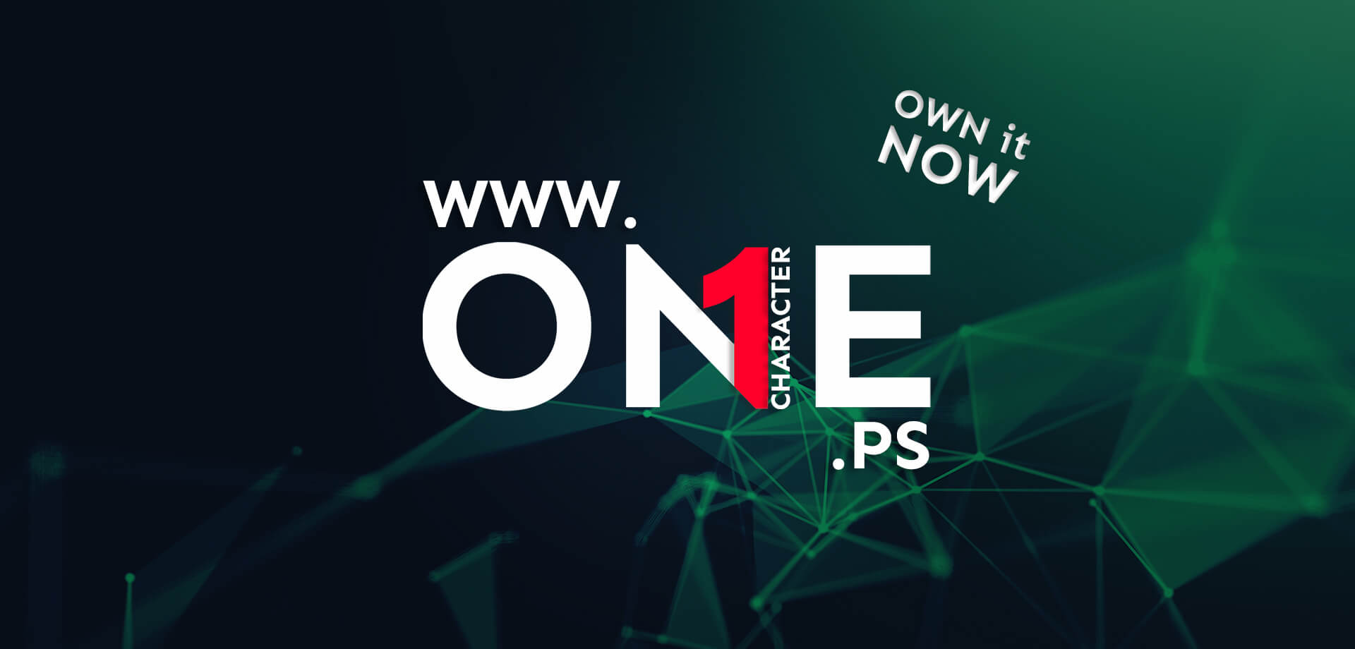 One character domain names registration